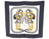 Authentic HERMES Carre 90 Scarf "BRIDES de GALA par" Silk Black 7393I