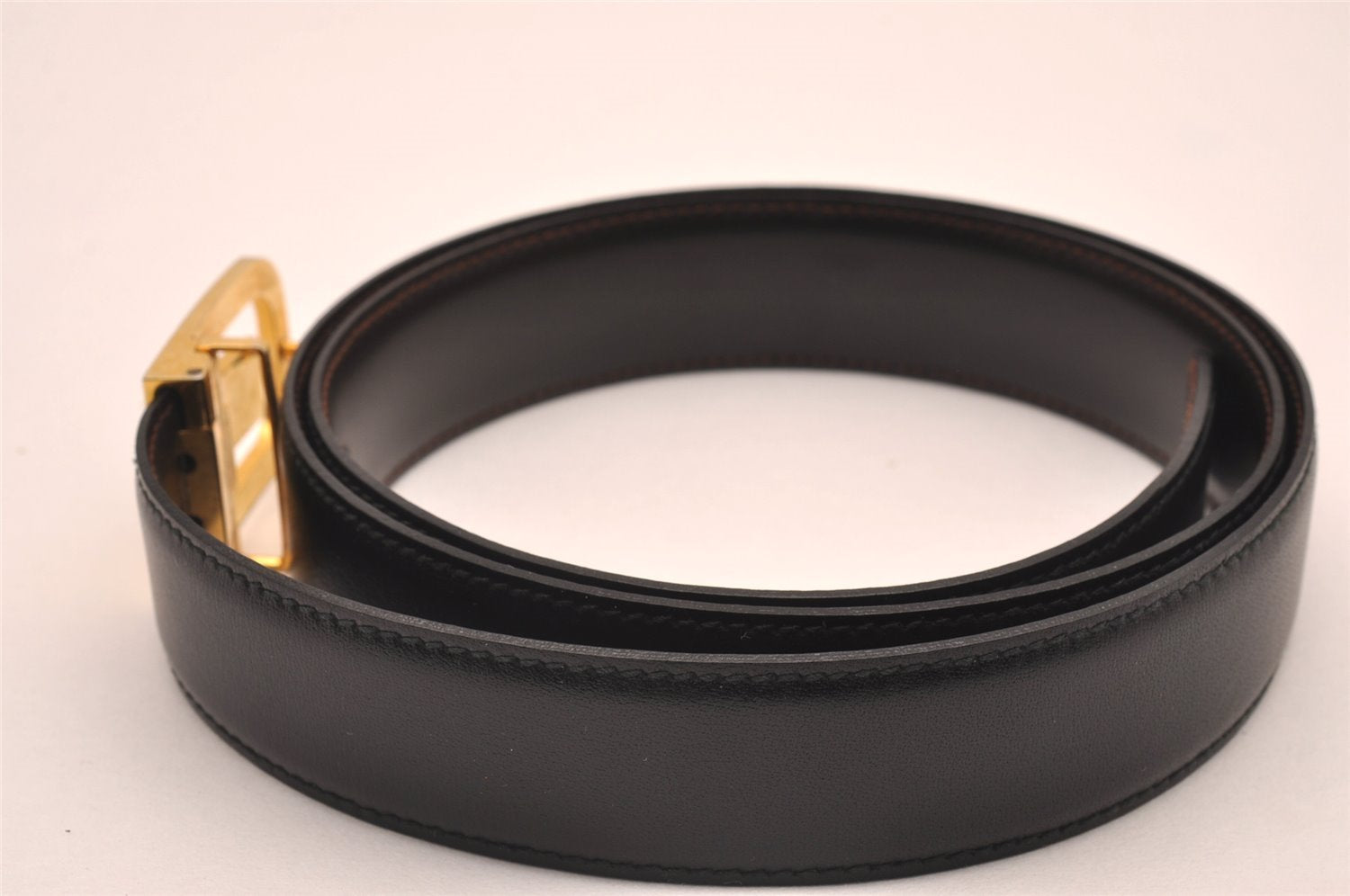 Authentic CELINE Vintage Belt Leather Size 86-96cm 33.9-37.8