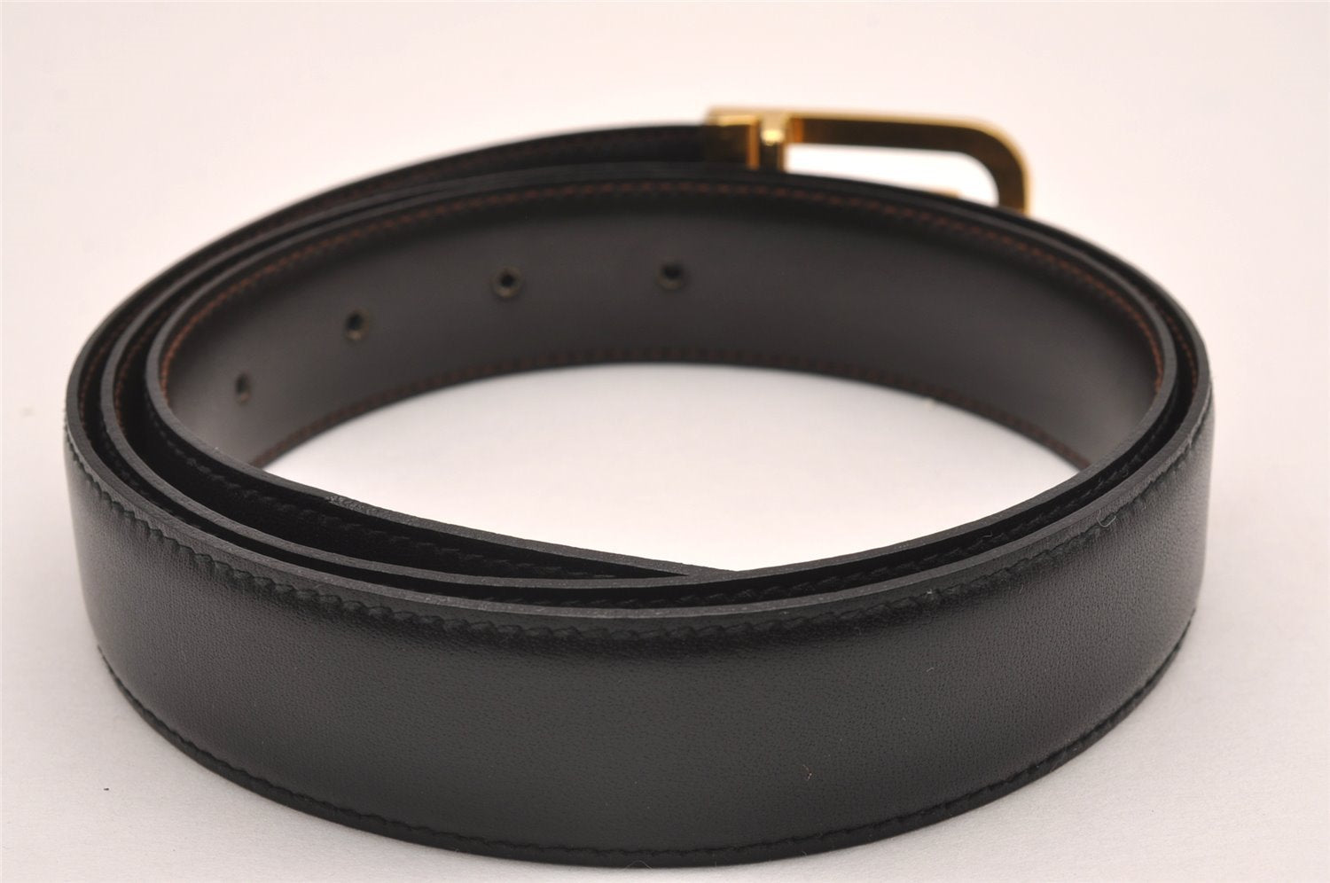 Authentic CELINE Vintage Belt Leather Size 86-96cm 33.9-37.8