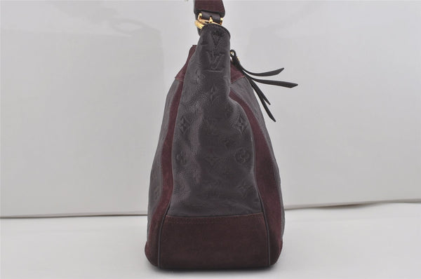 Auth Louis Vuitton Monogram Empreinte Audacieuse MM Shoulder Bag Purple LV 7396I