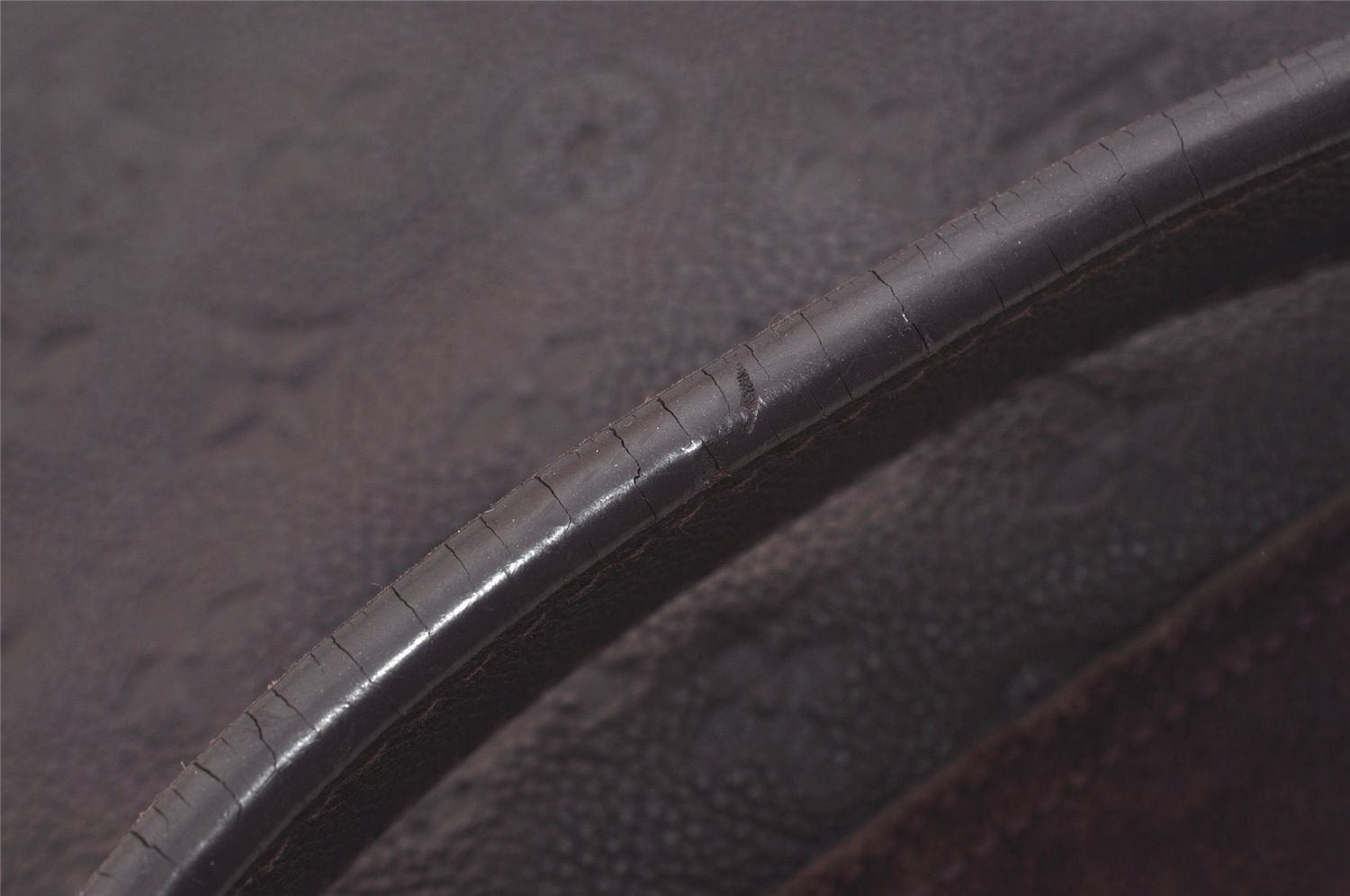 Auth Louis Vuitton Monogram Empreinte Audacieuse MM Shoulder Bag Purple LV 7396I