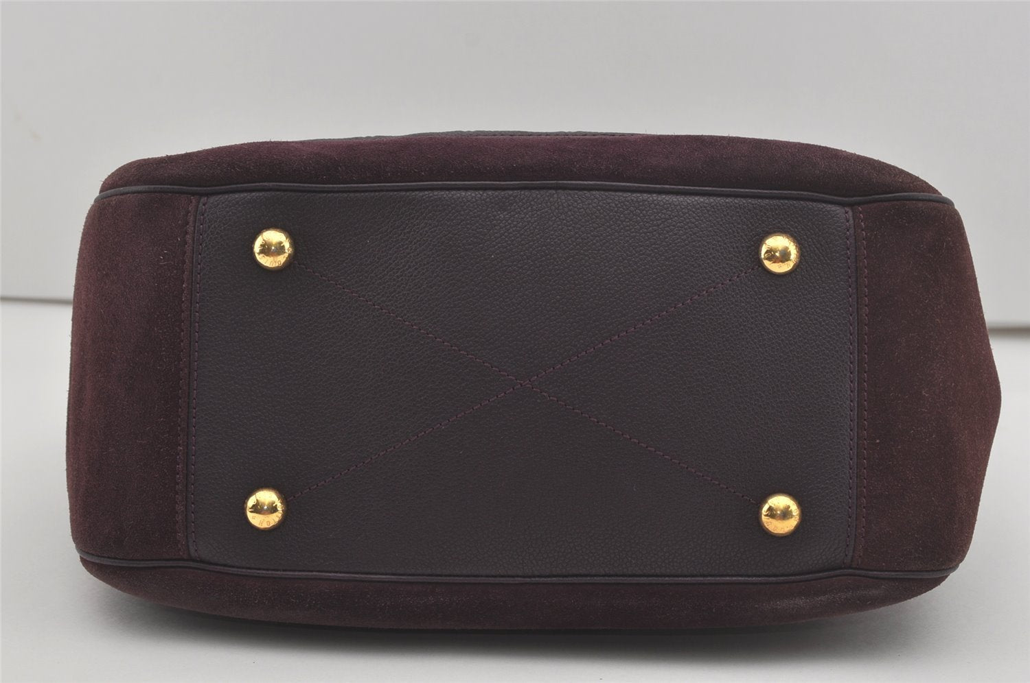 Auth Louis Vuitton Monogram Empreinte Audacieuse MM Shoulder Bag Purple LV 7396I