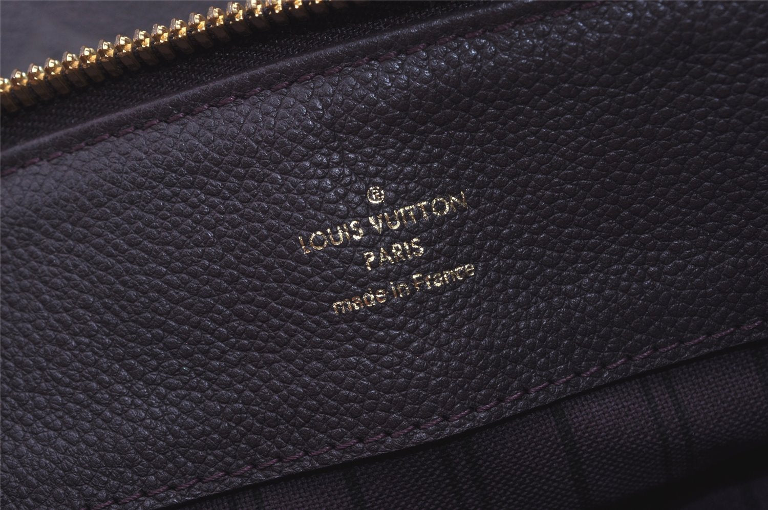 Auth Louis Vuitton Monogram Empreinte Audacieuse MM Shoulder Bag Purple LV 7396I