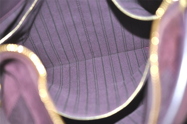 Auth Louis Vuitton Monogram Empreinte Audacieuse MM Shoulder Bag Purple LV 7396I