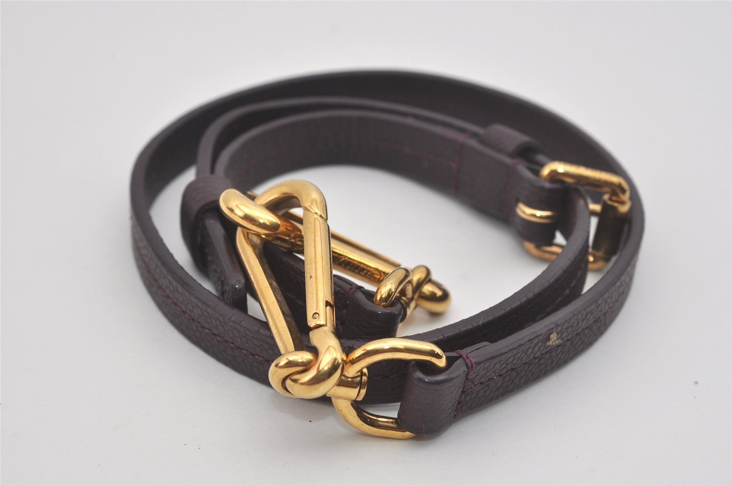 Auth Louis Vuitton Monogram Empreinte Audacieuse MM Shoulder Bag Purple LV 7396I