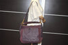 Auth Louis Vuitton Monogram Empreinte Audacieuse MM Shoulder Bag Purple LV 7396I