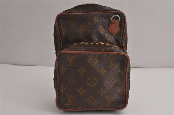 Authentic Louis Vuitton Monogram Amazone Shoulder Cross Bag Old Model Junk 7397J