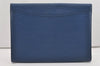 Authentic Louis Vuitton Epi Pochette Enveloppe Document Case M52585 Blue 7398I
