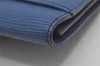Authentic Louis Vuitton Epi Pochette Enveloppe Document Case M52585 Blue 7398I
