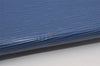 Authentic Louis Vuitton Epi Pochette Enveloppe Document Case M52585 Blue 7398I