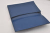 Authentic Louis Vuitton Epi Pochette Enveloppe Document Case M52585 Blue 7398I