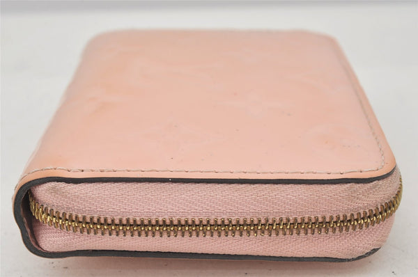 Authentic Louis Vuitton Vernis Zippy Coin Purse Wallet M90078 Pink Beige 7398K