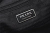 Authentic PRADA Vintage Nylon Tessuto Leather Shoulder Tote Bag Black 7401I