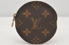 Authentic Louis Vuitton Monogram Porte Monnaie Rond Coin Purse M61926 LV 7401K