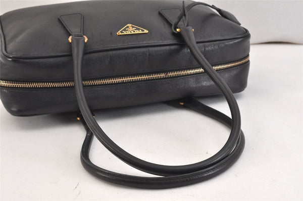 Authentic PRADA Vintage Saffiano Leather Shoulder Hand Bag Black 7403K