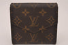 Authentic Louis Vuitton Monogram Porte Monnaie Billets Wallet M61660 LV 7405I