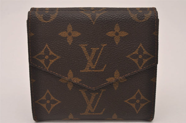 Authentic Louis Vuitton Monogram Porte Monnaie Billets Wallet M61660 LV 7405I