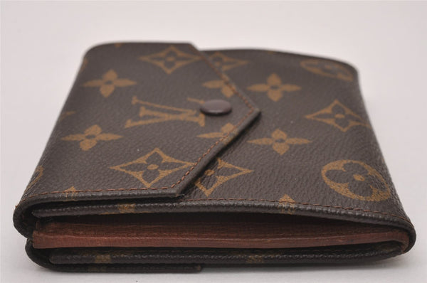 Authentic Louis Vuitton Monogram Porte Monnaie Billets Wallet M61660 LV 7405I