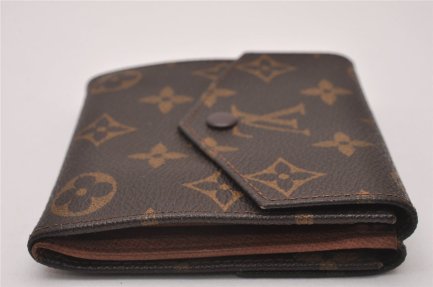 Authentic Louis Vuitton Monogram Porte Monnaie Billets Wallet M61660 LV 7405I