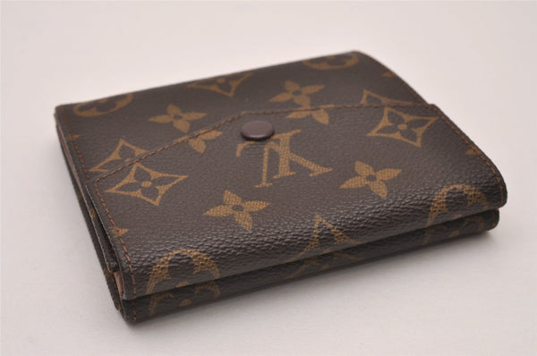 Authentic Louis Vuitton Monogram Porte Monnaie Billets Wallet M61660 LV 7405I