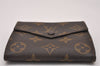 Authentic Louis Vuitton Monogram Porte Monnaie Billets Wallet M61660 LV 7405I