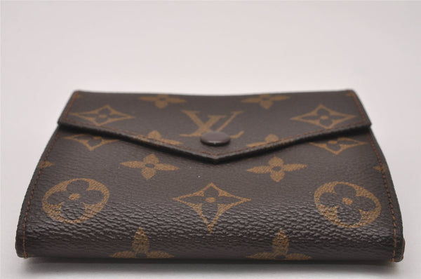 Authentic Louis Vuitton Monogram Porte Monnaie Billets Wallet M61660 LV 7405I