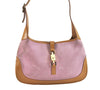 Authentic GUCCI Jackie Shoulder Hand Bag Suede Leather 0013735 Pink 7405K