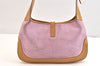 Authentic GUCCI Jackie Shoulder Hand Bag Suede Leather 0013735 Pink 7405K