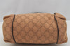 Authentic GUCCI Shoulder Hand Bag GG Canvas Leather 101333 Brown 7406I