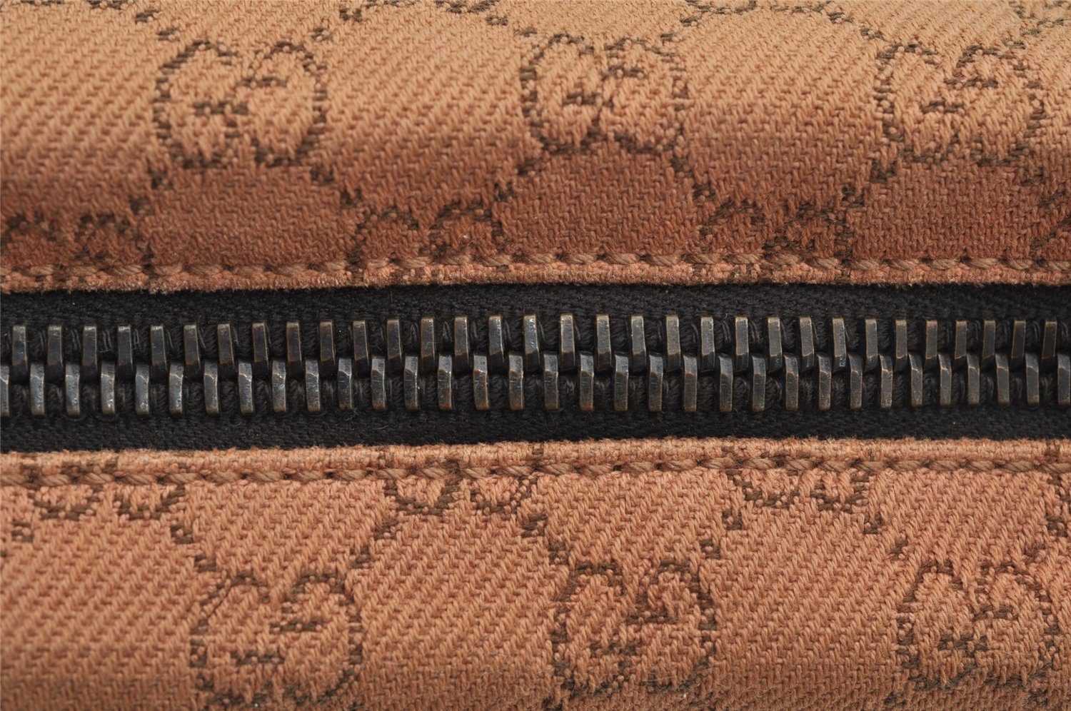 Authentic GUCCI Shoulder Hand Bag GG Canvas Leather 101333 Brown 7406I