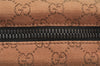 Authentic GUCCI Shoulder Hand Bag GG Canvas Leather 101333 Brown 7406I