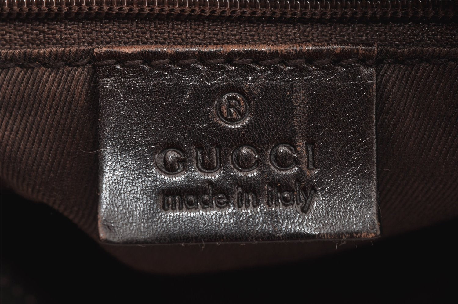 Authentic GUCCI Shoulder Hand Bag GG Canvas Leather 101333 Brown 7406I