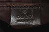 Authentic GUCCI Shoulder Hand Bag GG Canvas Leather 101333 Brown 7406I