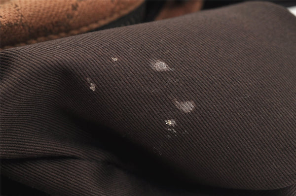 Authentic GUCCI Shoulder Hand Bag GG Canvas Leather 101333 Brown 7406I