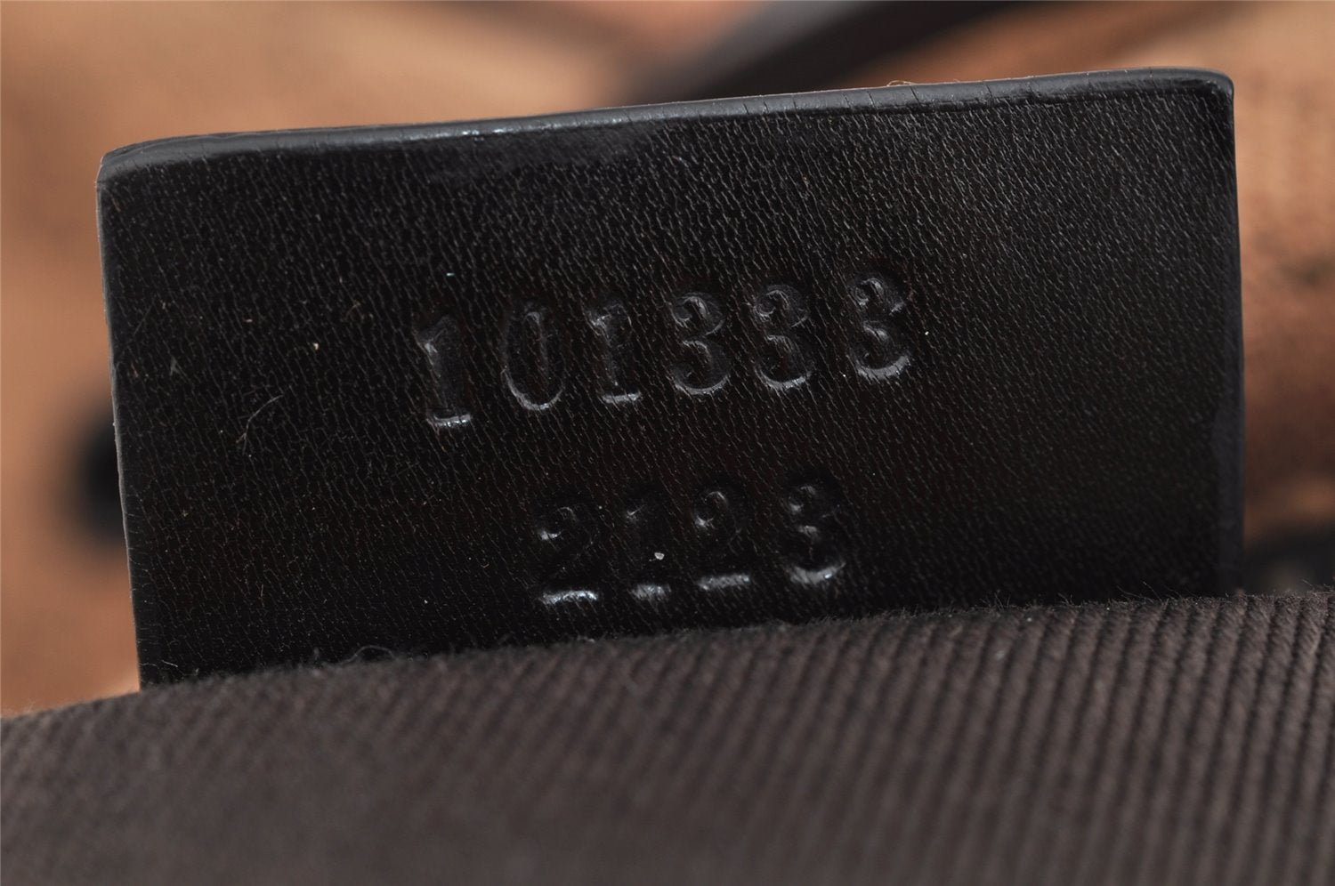 Authentic GUCCI Shoulder Hand Bag GG Canvas Leather 101333 Brown 7406I