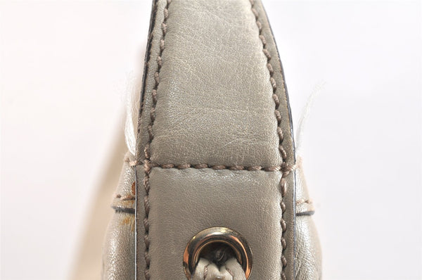 Authentic GUCCI Princy Guccissima GG Leather Shoulder Bag 162882 White 7406K