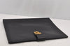 Authentic GUCCI Vintage Clutch Hand Bag Documents Case Leather Black 7408J