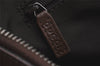 Authentic GUCCI Hand Boston Bag Purse GG Canvas Leather 30458 Brown 7408K