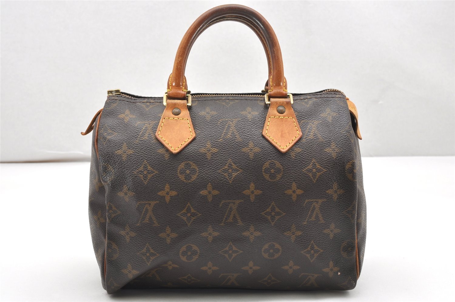 Authentic Louis Vuitton Monogram Speedy 25 Boston Hand Bag M41528 LV Junk 7409K