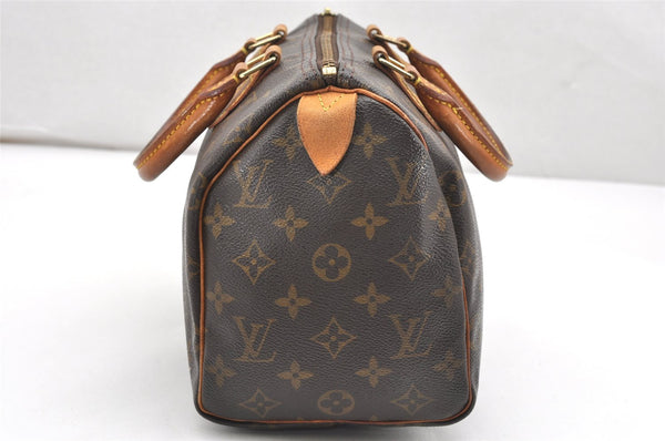 Authentic Louis Vuitton Monogram Speedy 25 Boston Hand Bag M41528 LV Junk 7409K