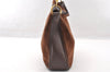 Authentic GUCCI Bamboo 2way Hand Shoulder Bag Suede Leather Brown Junk 7412I