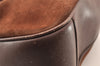 Authentic GUCCI Bamboo 2way Hand Shoulder Bag Suede Leather Brown Junk 7412I