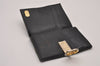Authentic GUCCI Web Sherry Line Bifold Wallet Purse Leather Black 2Set 7413I