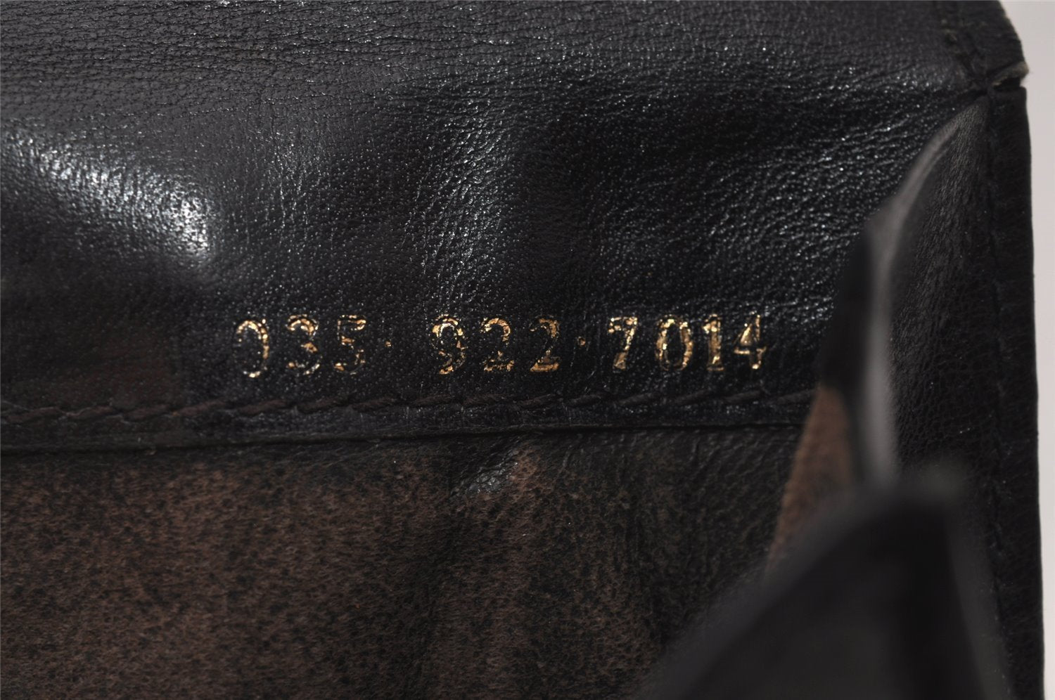 Authentic GUCCI Web Sherry Line Bifold Wallet Purse Leather Black 2Set 7413I