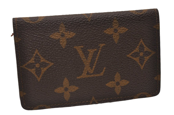 Authentic Louis Vuitton Monogram Pochette Cartes Visite M56362 Card Case 7414I