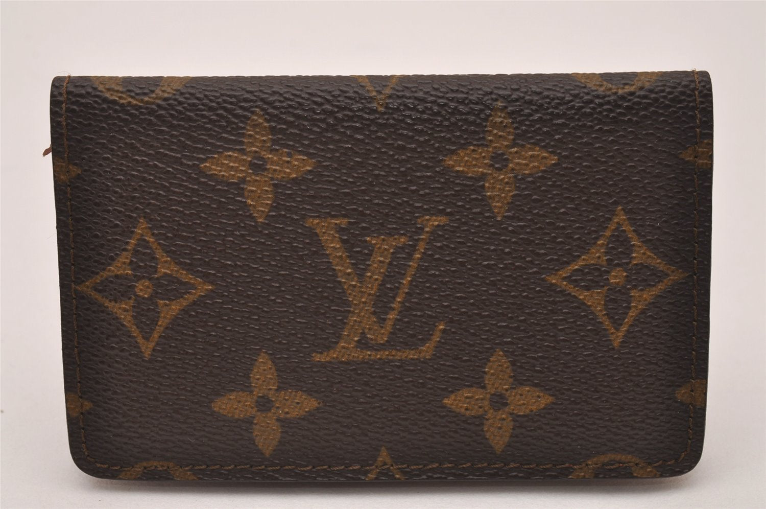 Authentic Louis Vuitton Monogram Pochette Cartes Visite M56362 Card Case 7414I