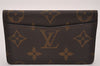 Authentic Louis Vuitton Monogram Pochette Cartes Visite M56362 Card Case 7414I