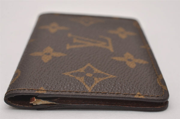 Authentic Louis Vuitton Monogram Pochette Cartes Visite M56362 Card Case 7414I