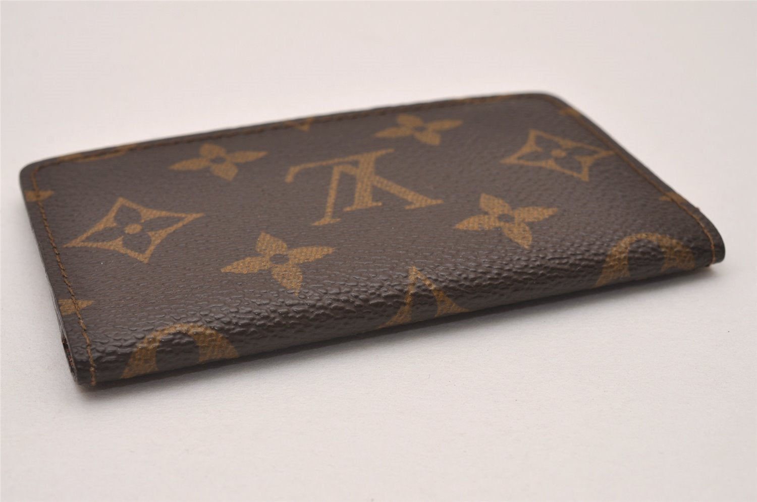 Authentic Louis Vuitton Monogram Pochette Cartes Visite M56362 Card Case 7414I