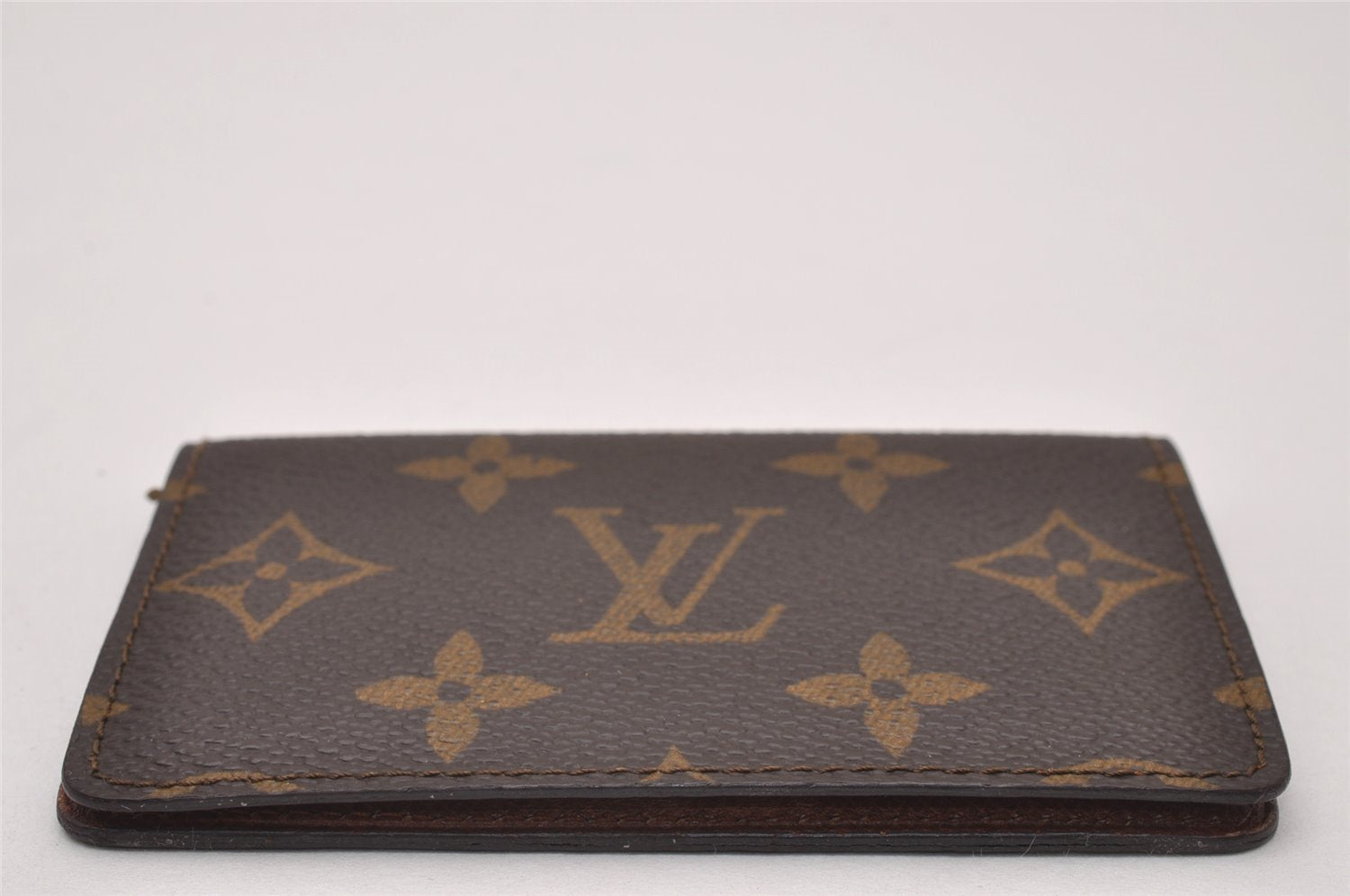 Authentic Louis Vuitton Monogram Pochette Cartes Visite M56362 Card Case 7414I